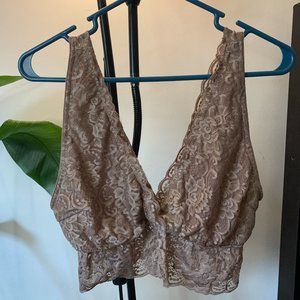 Brown Lacey Lillian Bralette 2XL